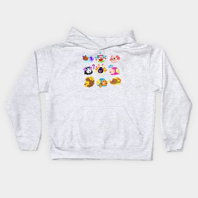 Sheep Pattern Kids Hoodie by Candycrypt